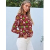 image:imageAUTOMET Womens Long Sleeve Crewneck Shirts Casual Basic TopsXmred