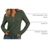 image:imageAUTOMET Womens Long Sleeve Shirts 2026 Fall Outfits Dressy Casual TopsArmy Green