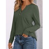 image:imageAUTOMET Womens Long Sleeve Shirts 2026 Fall Outfits Dressy Casual TopsArmy Green