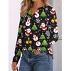 image:imageAUTOMET Womens Long Sleeve Shirts 2026 Fall Outfits Dressy Casual TopsBlack Christmas Print