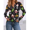 image:imageAUTOMET Womens Long Sleeve Shirts 2026 Fall Outfits Dressy Casual TopsBlack Christmas Print