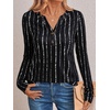 image:imageAUTOMET Womens Long Sleeve Shirts 2026 Fall Outfits Dressy Casual TopsBlack Dot Line