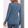 image:imageAUTOMET Womens Long Sleeve Shirts 2026 Fall Outfits Dressy Casual TopsBlue