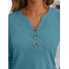 image:imageAUTOMET Womens Long Sleeve Shirts 2026 Fall Outfits Dressy Casual TopsBlue Green