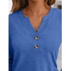 image:imageAUTOMET Womens Long Sleeve Shirts 2026 Fall Outfits Dressy Casual TopsBright Blue