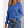 image:imageAUTOMET Womens Long Sleeve Shirts 2026 Fall Outfits Dressy Casual TopsBright Blue