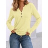 image:imageAUTOMET Womens Long Sleeve Shirts 2026 Fall Outfits Dressy Casual TopsButter Yellow
