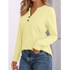 image:imageAUTOMET Womens Long Sleeve Shirts 2026 Fall Outfits Dressy Casual TopsButter Yellow