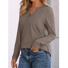 image:imageAUTOMET Womens Long Sleeve Shirts 2026 Fall Outfits Dressy Casual TopsCoffee Grey