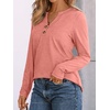 image:imageAUTOMET Womens Long Sleeve Shirts 2026 Fall Outfits Dressy Casual TopsCoral