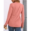 image:imageAUTOMET Womens Long Sleeve Shirts 2026 Fall Outfits Dressy Casual TopsCoral