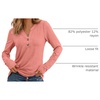 image:imageAUTOMET Womens Long Sleeve Shirts 2026 Fall Outfits Dressy Casual TopsCoral