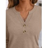 image:imageAUTOMET Womens Long Sleeve Shirts 2026 Fall Outfits Dressy Casual TopsKhaki