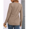 image:imageAUTOMET Womens Long Sleeve Shirts 2026 Fall Outfits Dressy Casual TopsKhaki