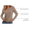 image:imageAUTOMET Womens Long Sleeve Shirts 2026 Fall Outfits Dressy Casual TopsKhaki