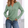 image:imageAUTOMET Womens Long Sleeve Shirts 2026 Fall Outfits Dressy Casual TopsLight Green