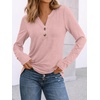 image:imageAUTOMET Womens Long Sleeve Shirts 2026 Fall Outfits Dressy Casual TopsPink