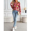 image:imageAUTOMET Womens Long Sleeve Shirts 2026 Fall Outfits Dressy Casual TopsRed Christmas Print