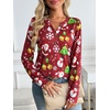 image:imageAUTOMET Womens Long Sleeve Shirts 2026 Fall Outfits Dressy Casual TopsRed Christmas Print
