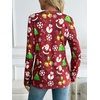 image:imageAUTOMET Womens Long Sleeve Shirts 2026 Fall Outfits Dressy Casual TopsRed Christmas Print