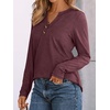 image:imageAUTOMET Womens Long Sleeve Shirts 2026 Fall Outfits Dressy Casual TopsWine