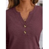 image:imageAUTOMET Womens Long Sleeve Shirts 2026 Fall Outfits Dressy Casual TopsWine