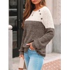 image:imageAUTOMET Womens Long Sleeve Shirts Fall Sweaters Business Casual Tops BlouseApricot Brown