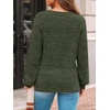 image:imageAUTOMET Womens Long Sleeve Shirts Fall Sweaters Business Casual Tops BlouseArmy Green