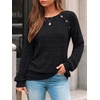 image:imageAUTOMET Womens Long Sleeve Shirts Fall Sweaters Business Casual Tops BlouseBlack