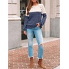 image:imageAUTOMET Womens Long Sleeve Shirts Fall Sweaters Business Casual Tops BlouseBlue Apricot