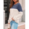 image:imageAUTOMET Womens Long Sleeve Shirts Fall Sweaters Business Casual Tops BlouseBlue Apricot