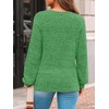 image:imageAUTOMET Womens Long Sleeve Shirts Fall Sweaters Business Casual Tops BlouseBright Green