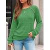 image:imageAUTOMET Womens Long Sleeve Shirts Fall Sweaters Business Casual Tops BlouseBright Green