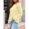 image:imageAUTOMET Womens Long Sleeve Shirts Fall Sweaters Business Casual Tops BlouseButter Yellow