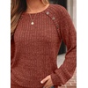 image:imageAUTOMET Womens Long Sleeve Shirts Fall Sweaters Business Casual Tops BlouseCaramel