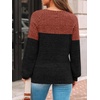 image:imageAUTOMET Womens Long Sleeve Shirts Fall Sweaters Business Casual Tops BlouseCaramel Black