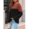 image:imageAUTOMET Womens Long Sleeve Shirts Fall Sweaters Business Casual Tops BlouseCaramel Black