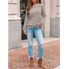 image:imageAUTOMET Womens Long Sleeve Shirts Fall Sweaters Business Casual Tops BlouseCoffe Grey
