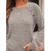 image:imageAUTOMET Womens Long Sleeve Shirts Fall Sweaters Business Casual Tops BlouseCoffe Grey