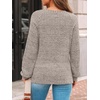 image:imageAUTOMET Womens Long Sleeve Shirts Fall Sweaters Business Casual Tops BlouseCoffe Grey