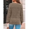 image:imageAUTOMET Womens Long Sleeve Shirts Fall Sweaters Business Casual Tops BlouseCoffee