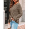 image:imageAUTOMET Womens Long Sleeve Shirts Fall Sweaters Business Casual Tops BlouseCoffee