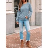 image:imageAUTOMET Womens Long Sleeve Shirts Fall Sweaters Business Casual Tops BlouseDusty Blue