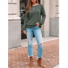 image:imageAUTOMET Womens Long Sleeve Shirts Fall Sweaters Business Casual Tops BlouseGreen