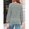 image:imageAUTOMET Womens Long Sleeve Shirts Fall Sweaters Business Casual Tops BlouseLight Green