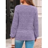 image:imageAUTOMET Womens Long Sleeve Shirts Fall Sweaters Business Casual Tops BlouseLight Purple