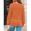 image:imageAUTOMET Womens Long Sleeve Shirts Fall Sweaters Business Casual Tops BlouseOrange