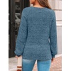 image:imageAUTOMET Womens Long Sleeve Shirts Fall Sweaters Business Casual Tops BlousePeacock Blue