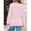 image:imageAUTOMET Womens Long Sleeve Shirts Fall Sweaters Business Casual Tops BlousePink