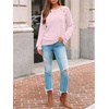 image:imageAUTOMET Womens Long Sleeve Shirts Fall Sweaters Business Casual Tops BlousePink
